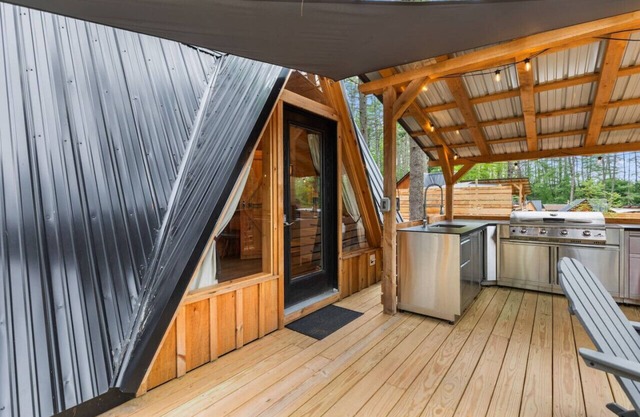 Rustic A-Frame Getaway with Hot Tub