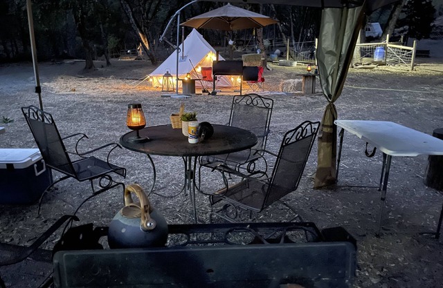 Rustic Bell Tent Glamping in Wine and Gold Country