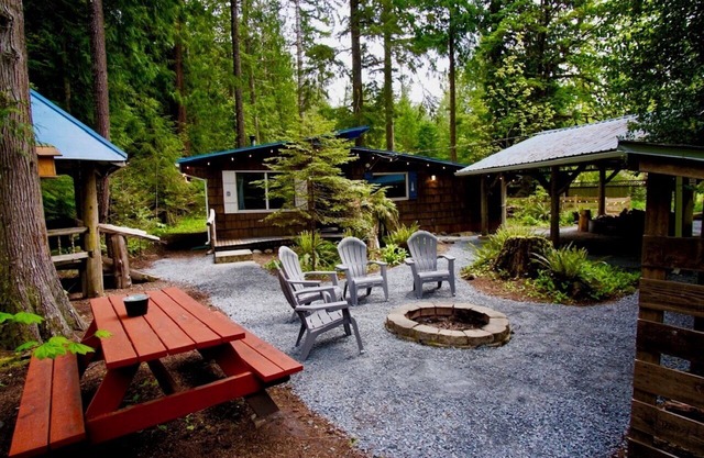 Rustic cabin, nestled in the trees, under a mile to Mt. Rainier entrance.