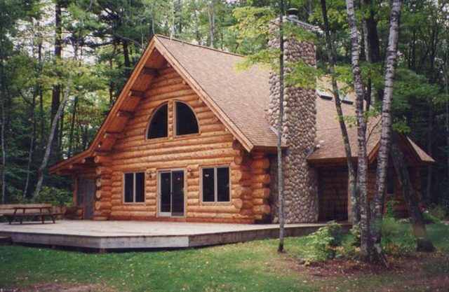 Rustikale Luxus in einer modernen Ganz Log Home