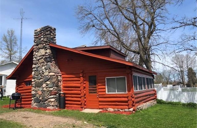 Rustic log cabin built in the 1900's! On Private Lake with Great Fishing.