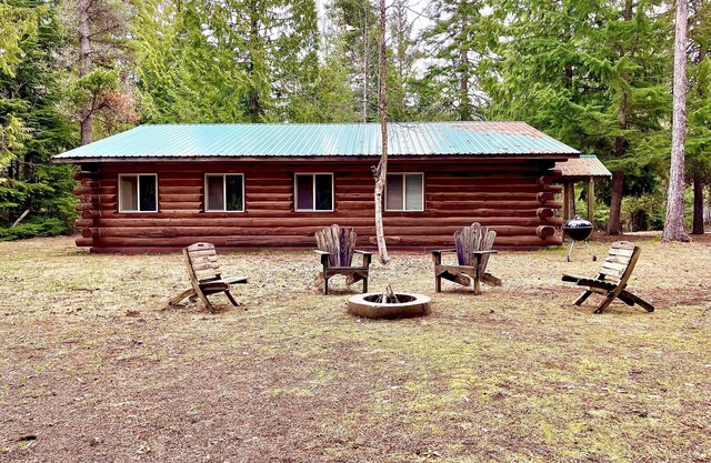 Rustic log cabin