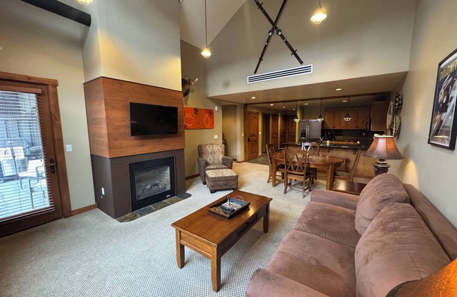 Rustic Penthouse Condo with Large Community Spa Room.