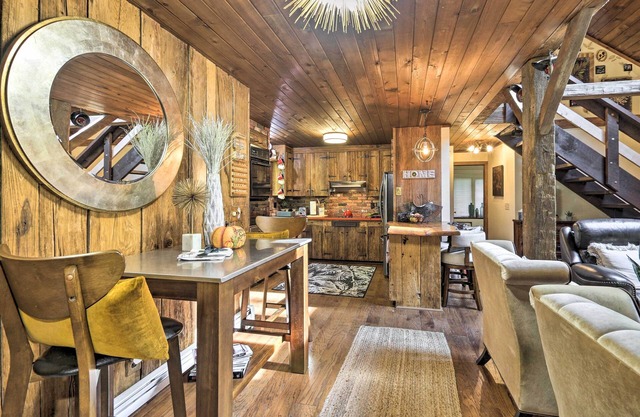 NEW! Rustic Retreat w/ Hot Tub in North Branford!