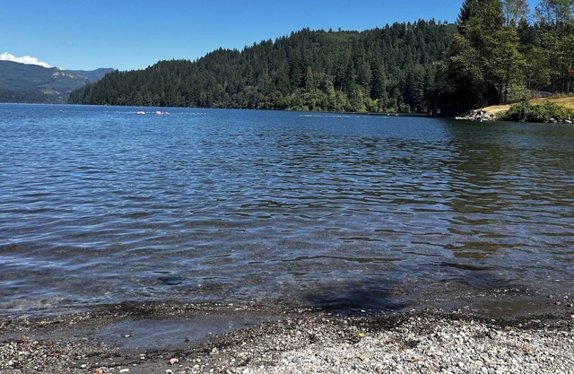 RV at Lewis River RV Park on the Beautiful Lewis River