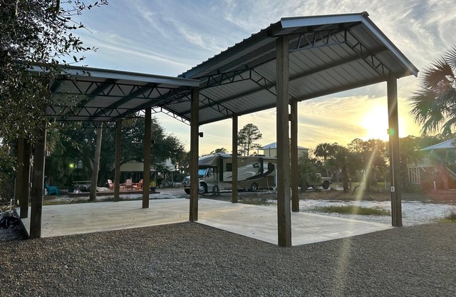 RV LOT Pole barn is fully covered and concreted Indian Pass