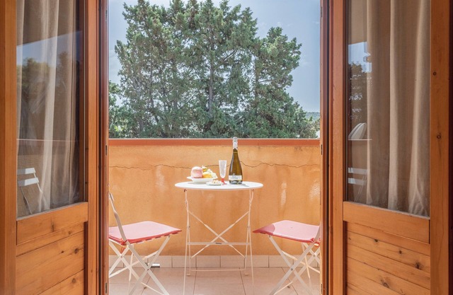 Ferienhaus San Carlo in Strandnähe mit Balkon