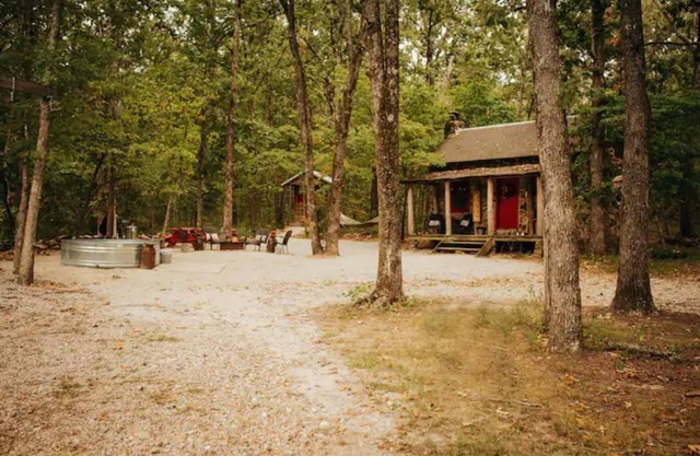 Scheduled hide-away to unplug and unwind in the woods.