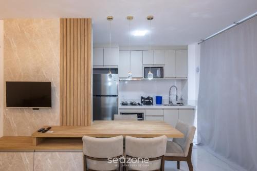 Apto Vista Mar c/churrasq. em Itapema SBN0705