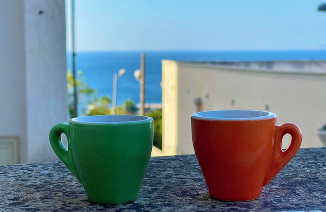 Sea View Villa in Castro - Salento | Grotta del Conte | Garden and Veranda