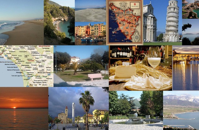 Meer in Marina di Carrara, Wohnung mit Garten