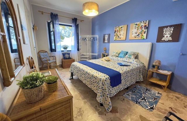Seaview villa in natural reserve Capo Zafferano, private access to sea