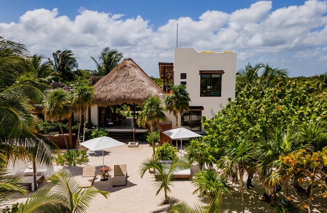 Abgeschiedene Villa am Strand in Sian Ka'an, Tulum
