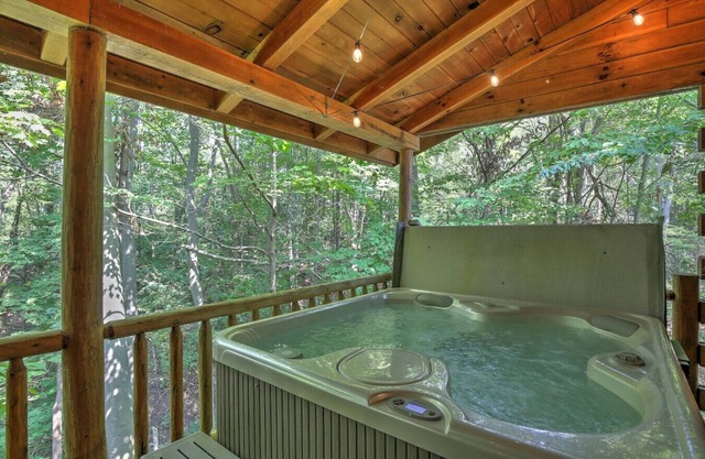 Unglaubliche Aussichten! Romantische Hütte mit Whirlpool, Whirlpool, Kamin und Küche