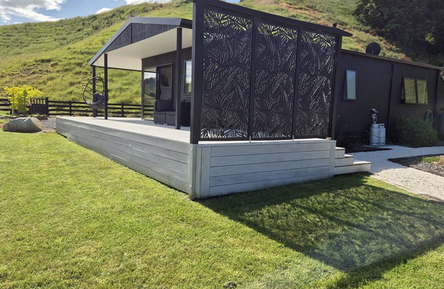 Secluded hilltop retreat with luxury and comfort.