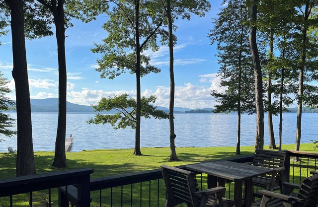 Secluded lake house retreat with private dock and ski/hiking trail access