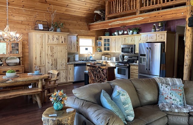 Secluded Log Cabin in the Sequoia National Forest
