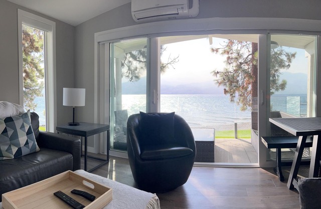 Seclusion Bay Luxury Lakeside Cabin 8. Stunning beachfront on Okanagan Lake.