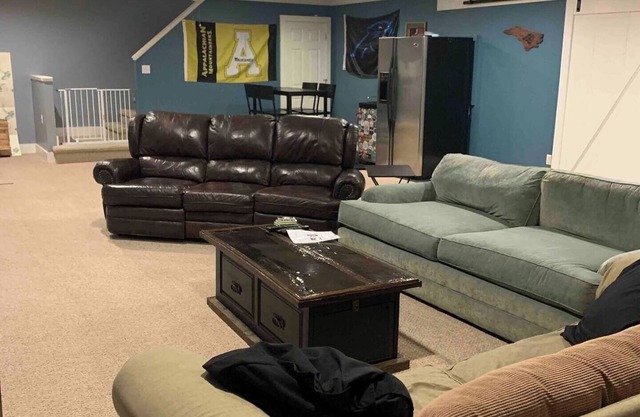 Semi-Private Large Guest Suite; bedroom, bath, and living room in Triad