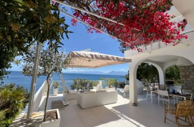 Serene Beachfront Villa wth Private Sea Access Panoramic Views at Capo Zafferano