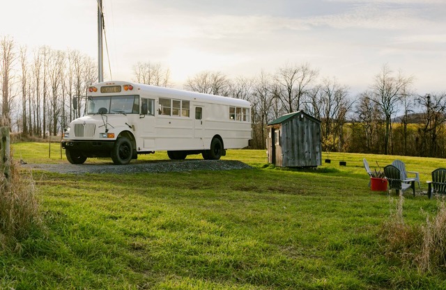 Serene Bus Getaway Amongst Rolling Farm Land