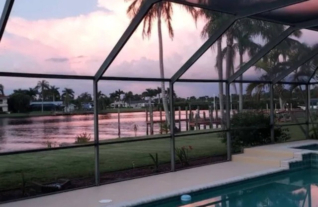 Serene Vacation Home on Water with Luxurious Pool.
