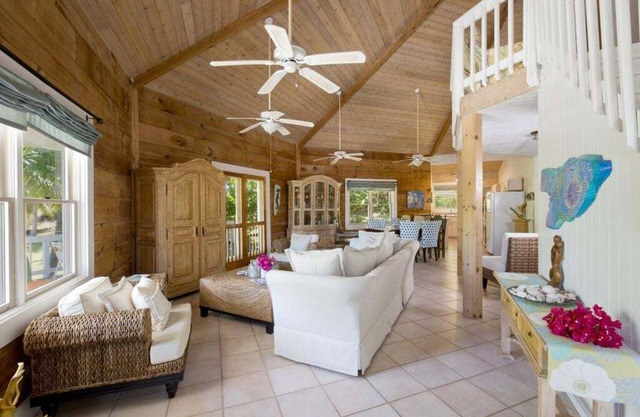 Shangri-La, Bahamas-tropische Strand-Villa, Atlantik