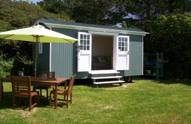 Shepherds Hut am Meer St. Ives Bay, Gwithian, Atemberaubende Lage