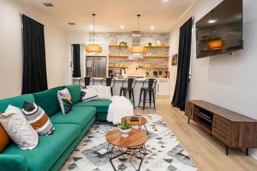 Shimmering New NOLA Home TVs in Bedrooms & Parking
