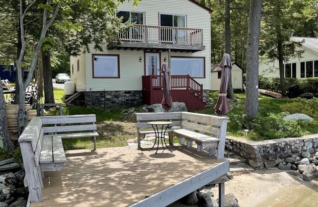Shorefront on Sebago Lake. Private Sandy Beach