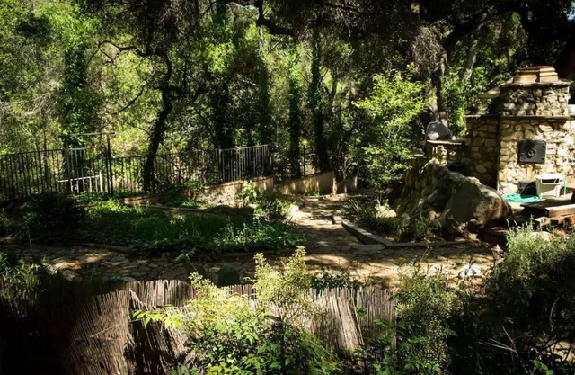 Sisar Creek Sanctuary in Upper Ojai, at the trailhead to Santa Paula waterfalls