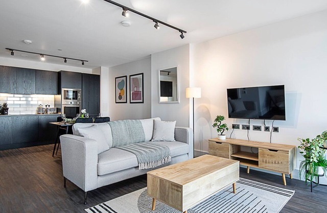 Sky-High Apartment with Modern Decor