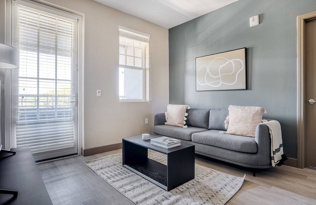 Sleek Burlingame 1BR w/ W/D, Gym & Roof, nr Caltrain, by Blueground