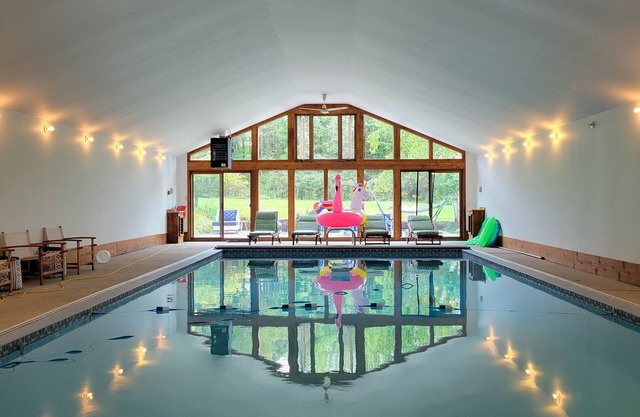Sleepover Studio w Heated Indoor Pool in Rural WNY - Up to 10 Guests - Go Bills!