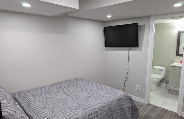 Small 2-bedroom basement apartment with kitchenette