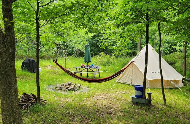 Small family & pet friendly campground. Easy access to many public beaches.