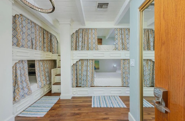 Smart Solution - Individual Private Bed-Pods in Gorgeous Shared Space - Women Only Dorm In Room 5 - CoEd House - Full-sized mattresses in Individual Pods - with built-in private storage - Gorgeous Shared Room - Affordable Luxury - Sparrow House