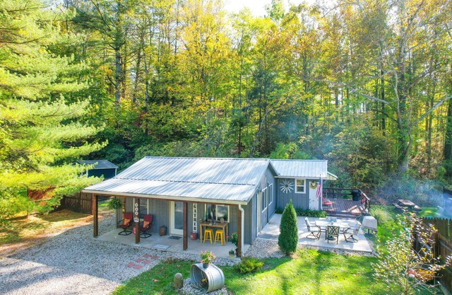 Snoozy Snail short walk to town! Hot tub! Pet Friendly! Charming!