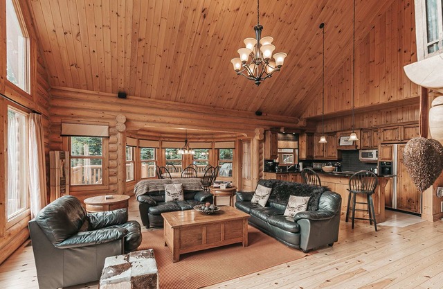Harfang 51 - log home with private pool, hot tub, sauna