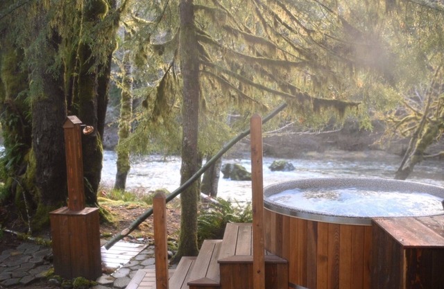 Sol Duc Riverside Retreat: Entire Riverfront Home