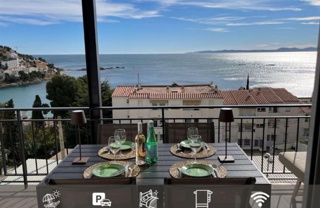 Solmar1 Plage à 100 m, terrasse vue mer, parking, Wi-Fi