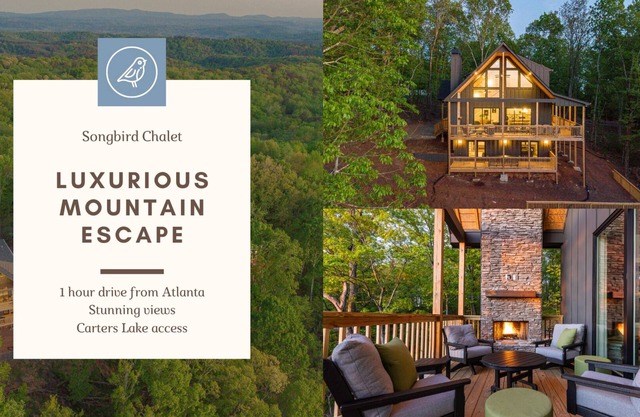 Songbird Chalet Luxe Mountain Retreat with Views and Game Room