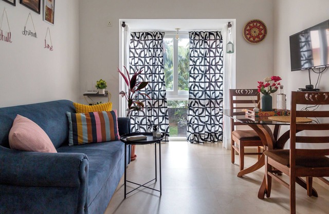 Soulful Nest 'Create': Ein gemütliches und lebendiges Zuhause mit Pool in Siolim