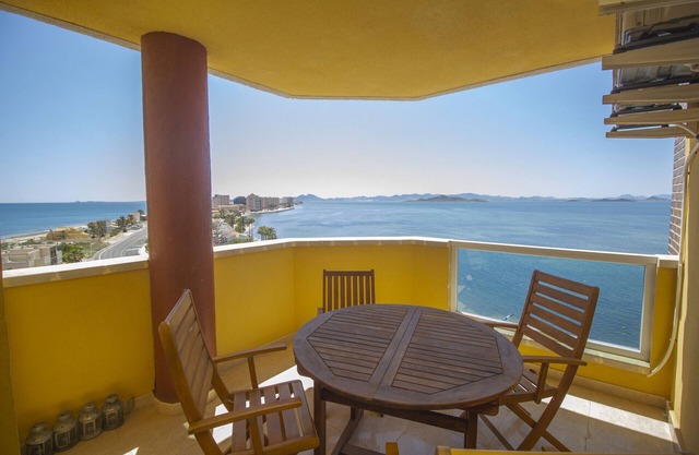 South facing, modern apartment with views to both seas!!