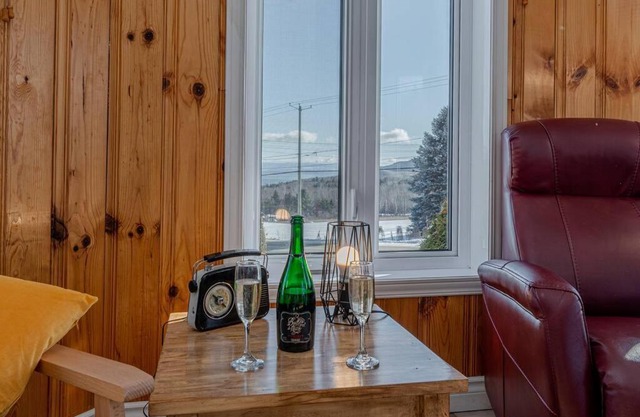 Spa, sauna et foyer : Le Phare de Baie-Saint-Paul
