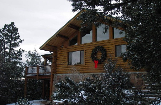 Spa-Stil Blockhaus Retreat am Sandia Mountain