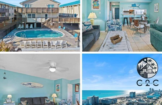 Spacious 2BR Condo with Pool Steps from the Beach