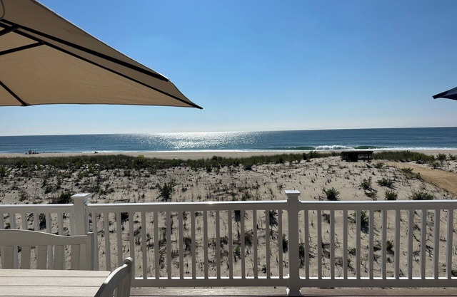 Spacious 4-bedroom 2.5 bath oceanfront home on Long Beach Island with WiFi, AC