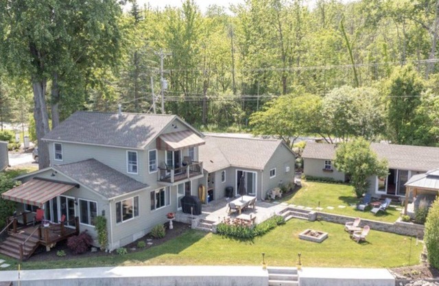 Spacious 4-bedroom house on Conesus Lake. 110 feet of lakefront with hot tub