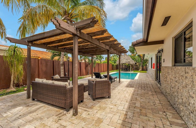 Spacious 4-bedroom house in lovely Miami with HEATED POOL and BBQ.